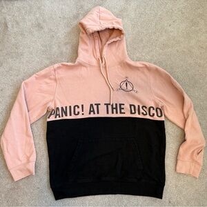 Panic! At The Disco Pray For The Wicked Unisex Hoodie Peach Black Size Medium
